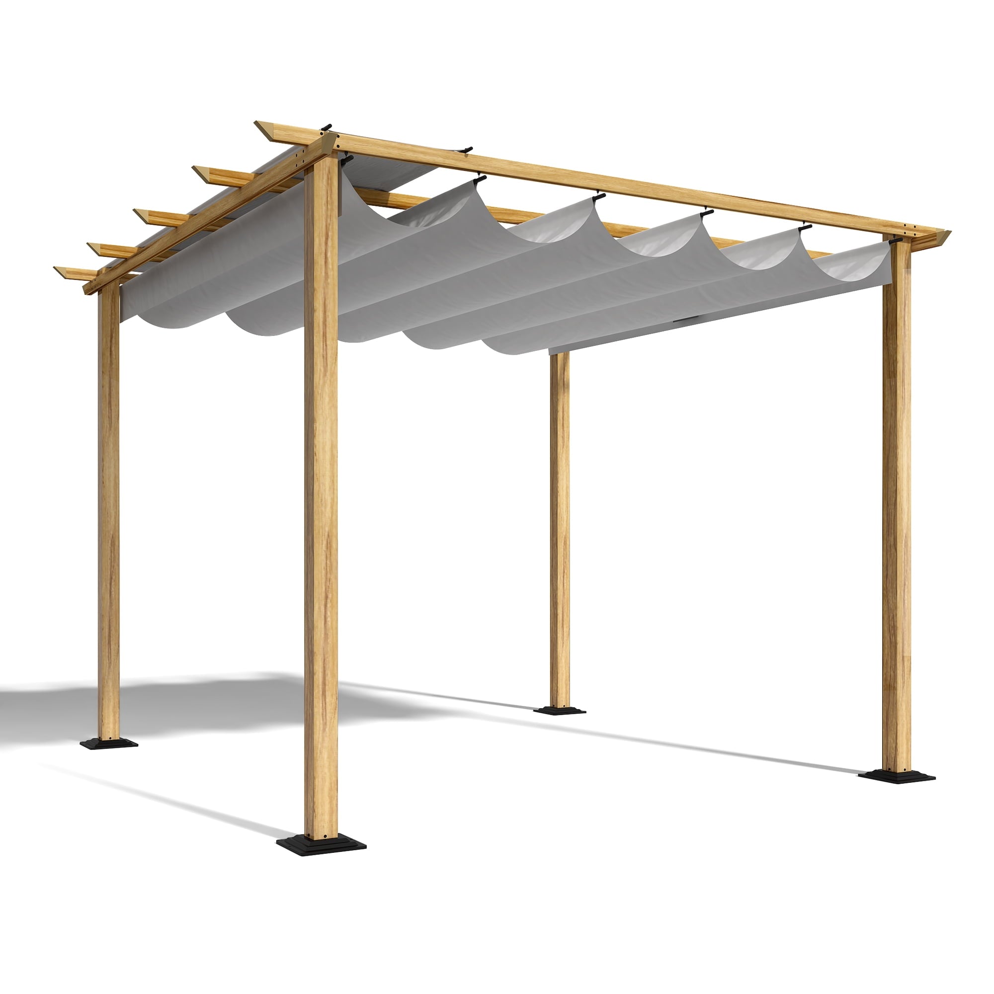 10-ft-x-10-ft-Wood-Grain-Aluminum-Outdoor-Pergola-with-Gray-Retractable-Shade-Canopy_8b2727cb-83f5-4650-927e-892294995ab0.8cf8d573aec8aa82a3b6828b010471e5