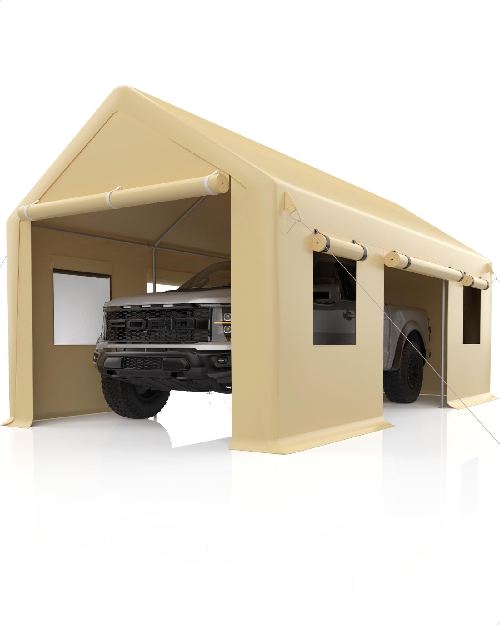 12x20-ft-Heavy-Duty-Carport-Portable-Garage-Roll-up-Windows-Removable-Sidewalls-Doors-Car-Canopy-All-Season-Tarp-Car-Boat-Truck-Motorcycle_e36dd8c0-ecf9-4495-9ebe-2b476155de02.d98637e