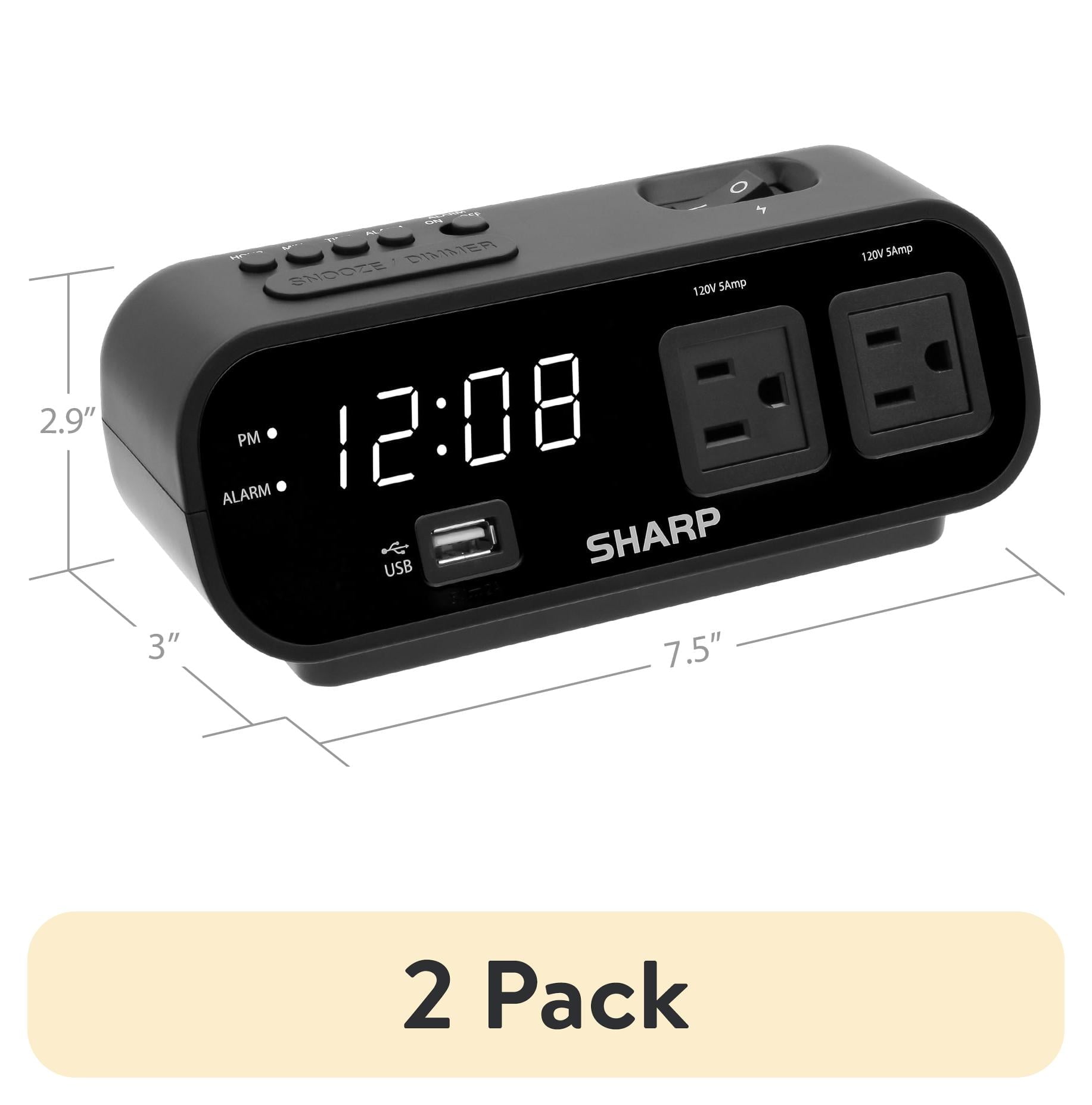2-pack-SHARP-Digital-Alarm-Clock-2-AMP-USB-Fast-Charge-Port-2-x-AC-Power-Outlets-White-LED-Display_dcdef81b-fab2-428a-9c61-52f085bdee0e.ca1d56a32c534b92db5b1c2f3a664506