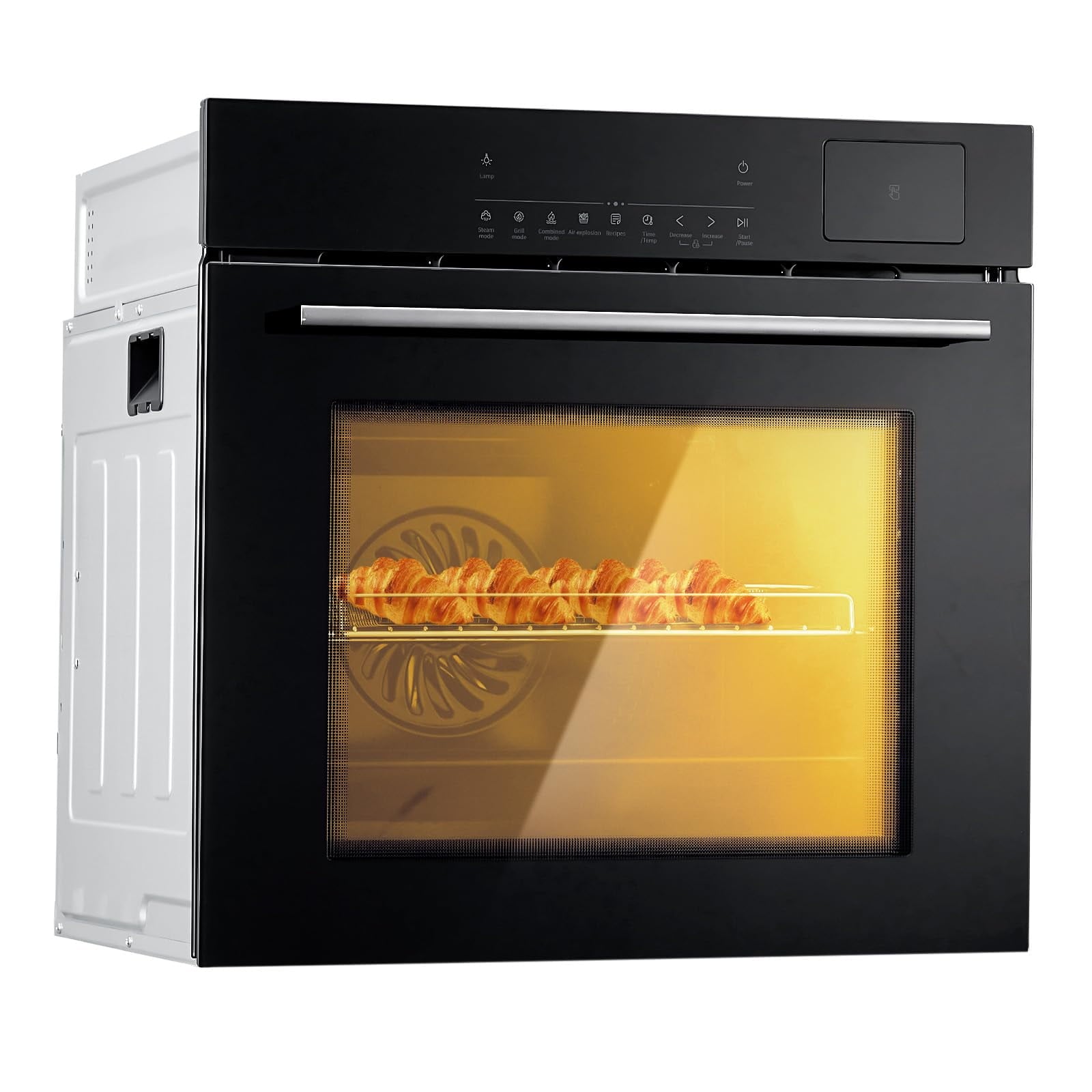 24-Electric-Single-Wall-Oven-2-5Cu-ft-8-Baking-Modes-70L-Convection-Air-Frying-Function-3000w-3D-Surround-Heating-Double-Layered-Glass-Door-Timer-Tou_51c814bc-227e-4070-926a-209400bb4