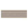 2'x 6' Berber Stripe Utility Runner, Beige