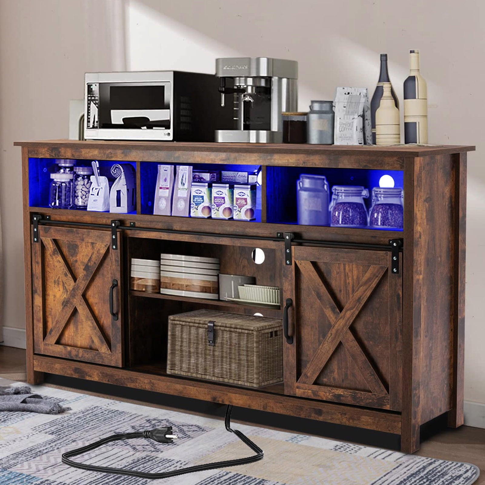 4-Layer-Farmhouse-Coffee-Bar-Cabinet-With-Power-Outlet-LED-Light-57-Barn-Door-Buffet-Cabinet-Kitchen-Storage-With-Adjustable-Shelves-Brown_f707d1f0-f688-4b37-b13d-b8f959a83b70.398d49a