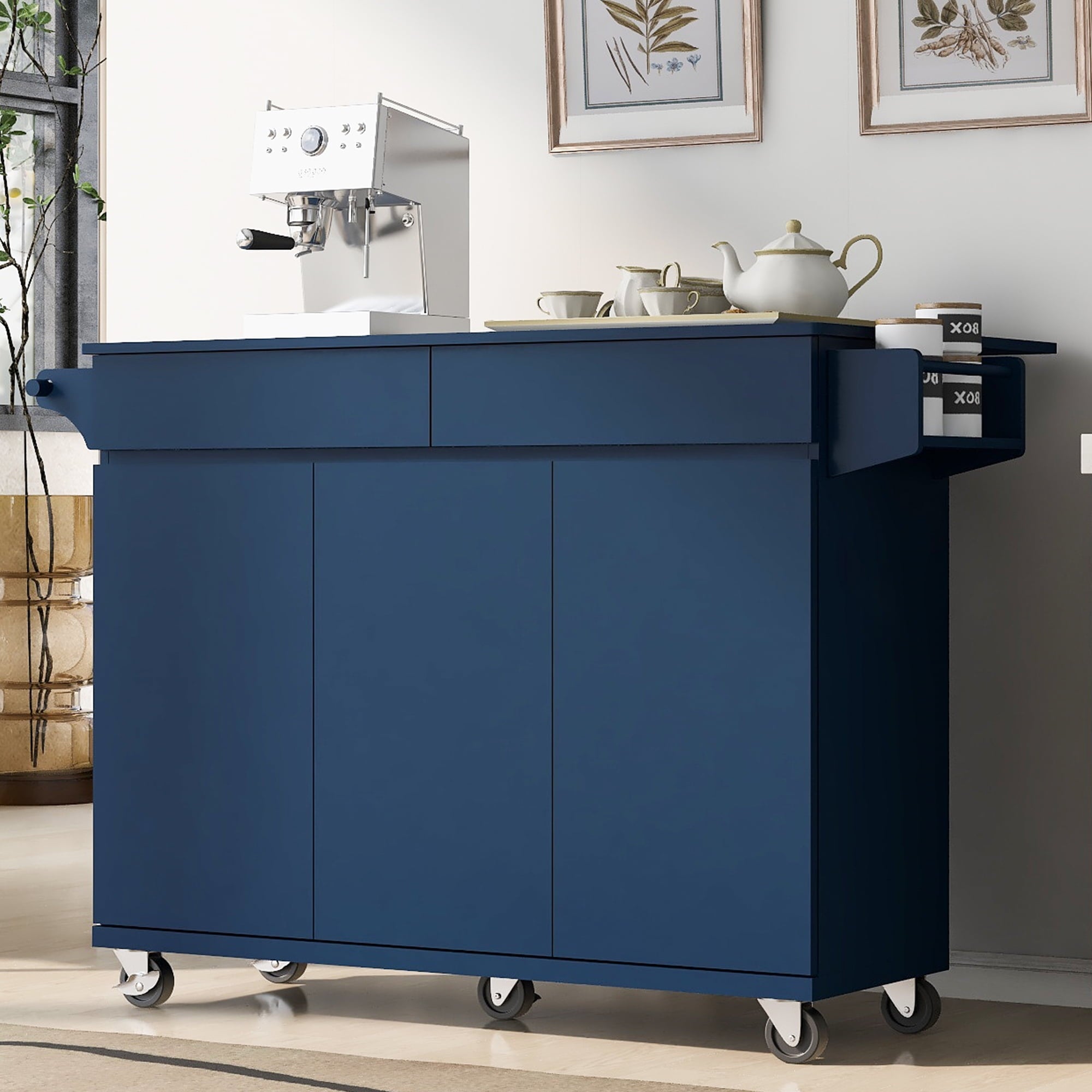 53-2-Kitchen-Island-Drop-Leaf-Kitchen-Storage-Cart-Spice-Rack-Towel-Rack-2-Drawers-Rolling-Kitchen-Island-Wheels-Adjustable-Shelves-Navy-Blue_123478b5-821e-40e6-8153-1ba0e15edb1e.cd71