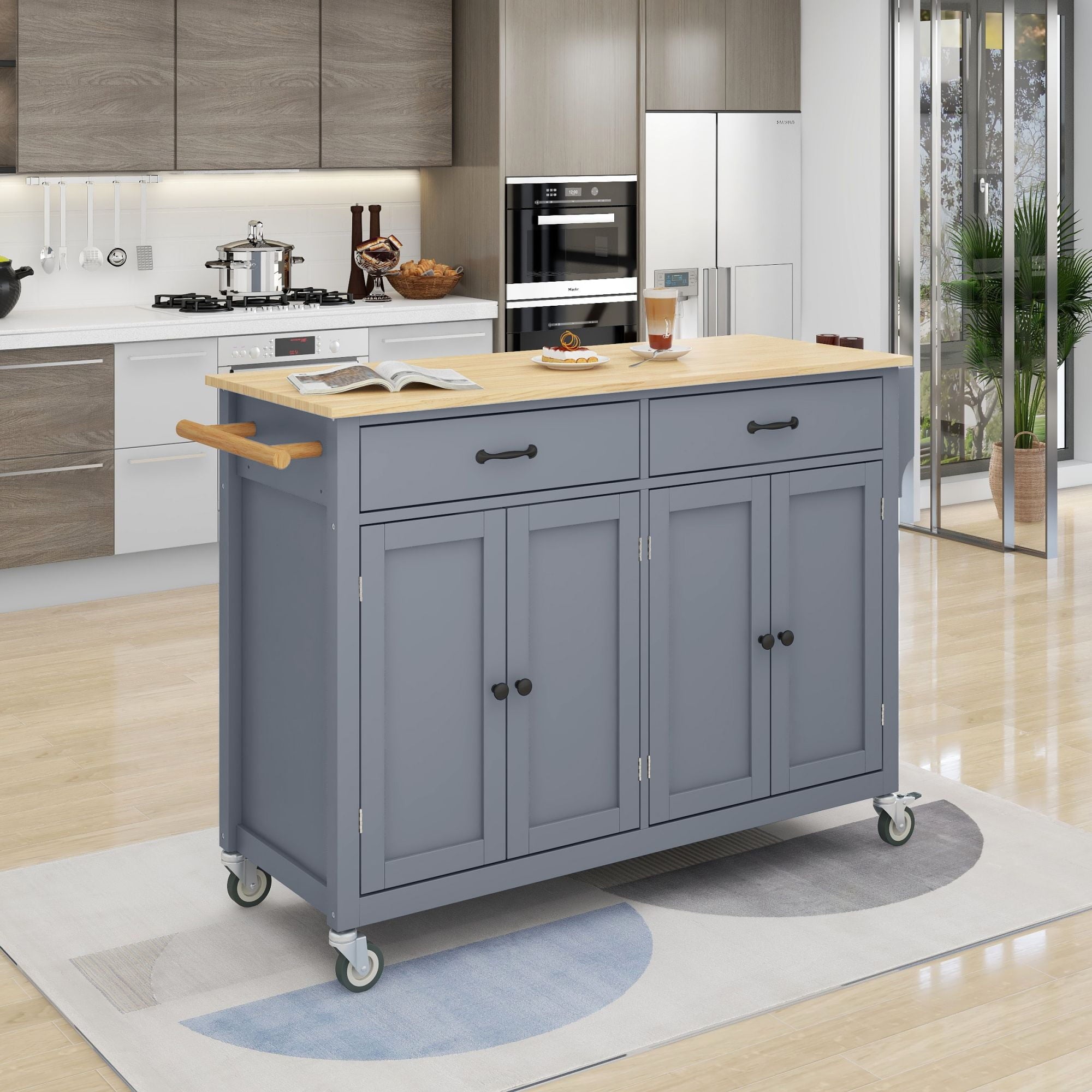 54-3-Kitchen-Island-Cart-Solid-Wood-Top-Locking-Wheels-Large-Trolley-4-Door-Cabinet-2-Drawers-Spice-Rack-Towel-Rack-Kitchen-Dining-Room-Utensils-Orga_6a8e1ac9-e664-4651-82ee-5a996e1f9