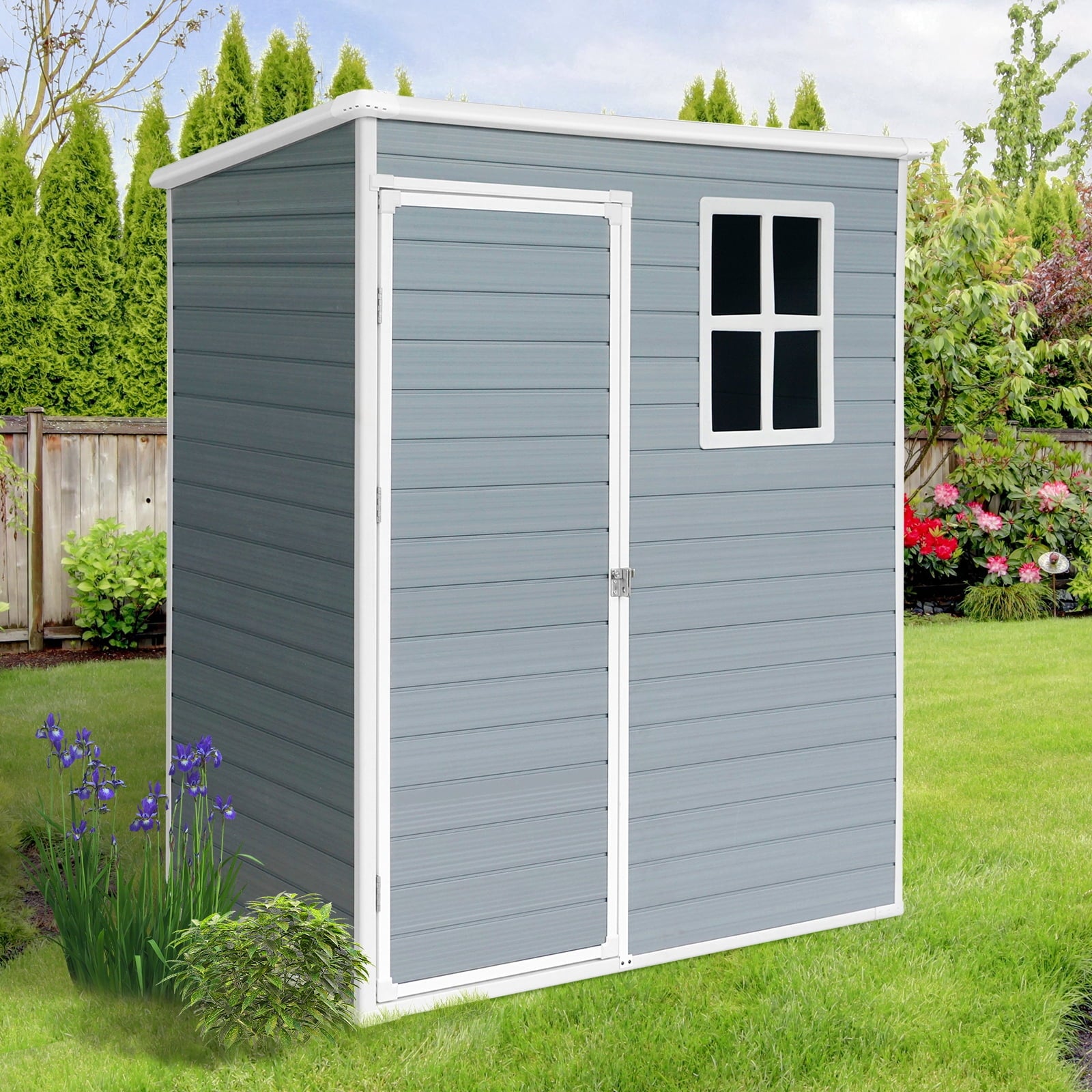 56-Cu-ft-Outdoor-Storage-Shed-Resin-Storage-Cabinet-2-Tier-Shelves-Garden-Tool-Shed-Double-Lockable-Doors-Organizer-Cabinet-Patio-Yard-Gray_4edda2c1-5ff2-4979-a80d-48715ef11e89.ac62c7
