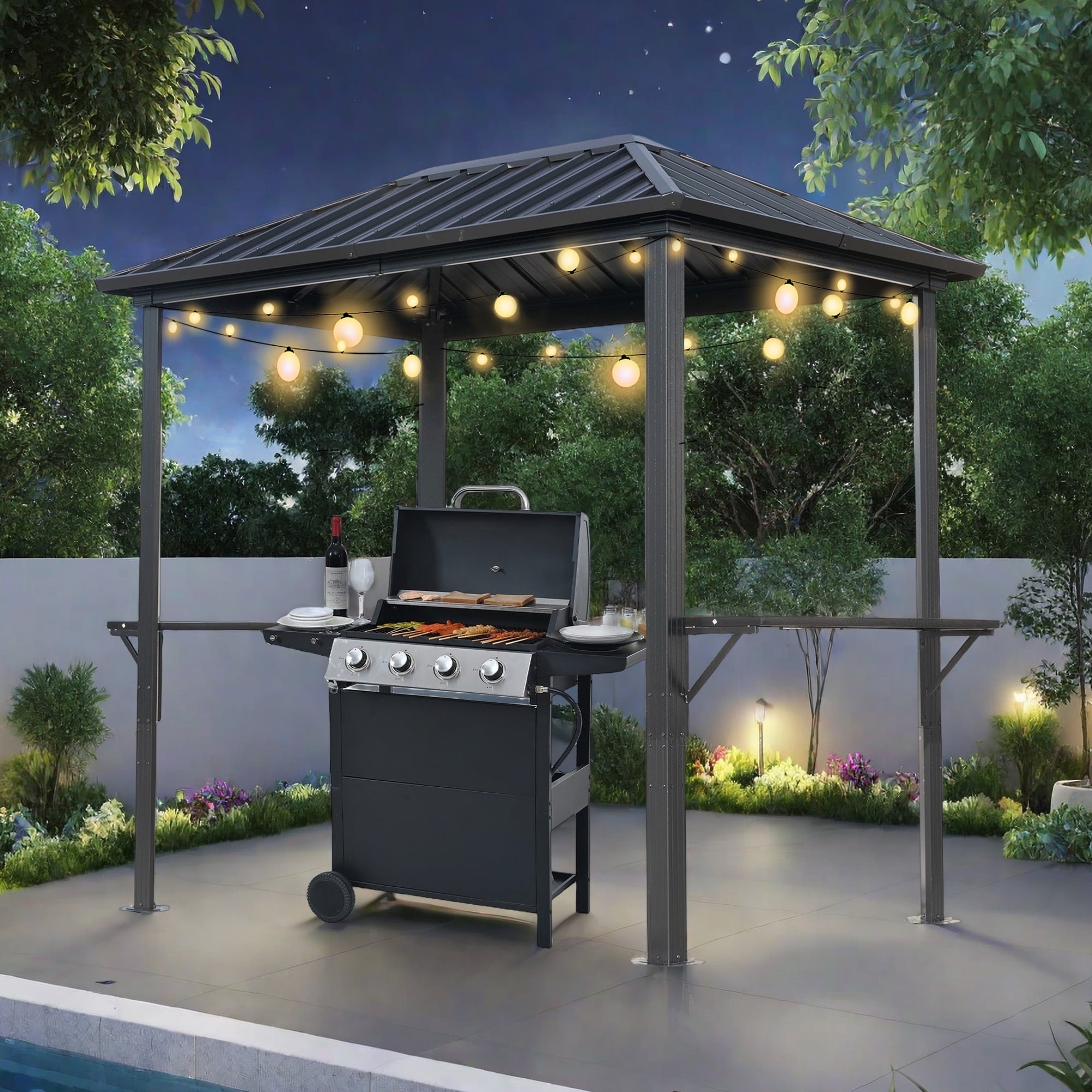 5FT-x-8FT-Single-Hardtop-Iron-Roof-Aluminum-Frame-BBQ-Gazebo-for-Outdoor-Cooking_3ab4e51e-88c2-48a4-8740-106dad5a82a3.98aab25e8c0cdc195c53dc9c5688d6c0