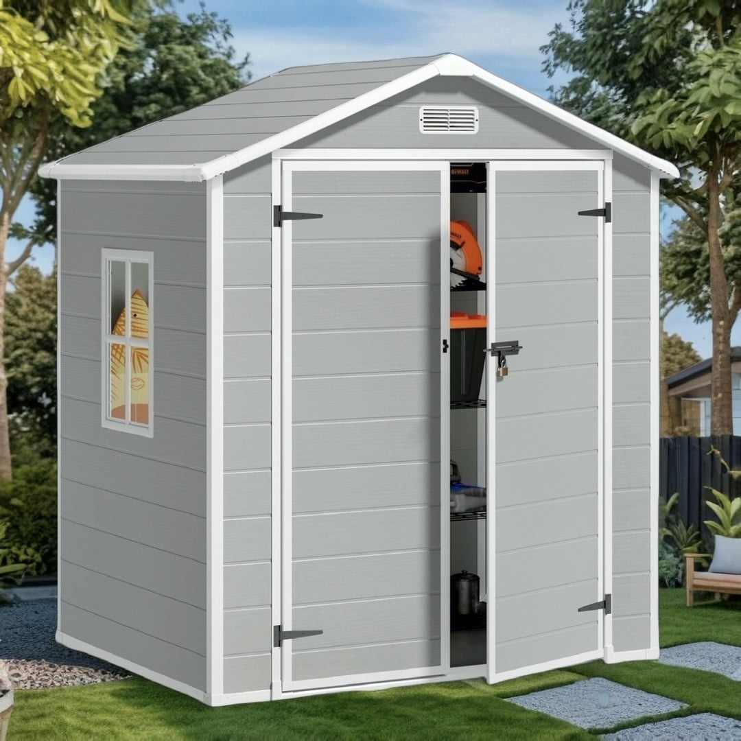 6-x-4-ft-Outdoor-Storage-Shed-Clearance-Lofka-Resin-Storage-Shed-Large-135-6-cu-ft-Heavy-Duty-Floors-Colorfast-Double-Lockable-Doors-Garden-Backyard_87f1ea7f-f364-4a2b-93b9-0df067da4b