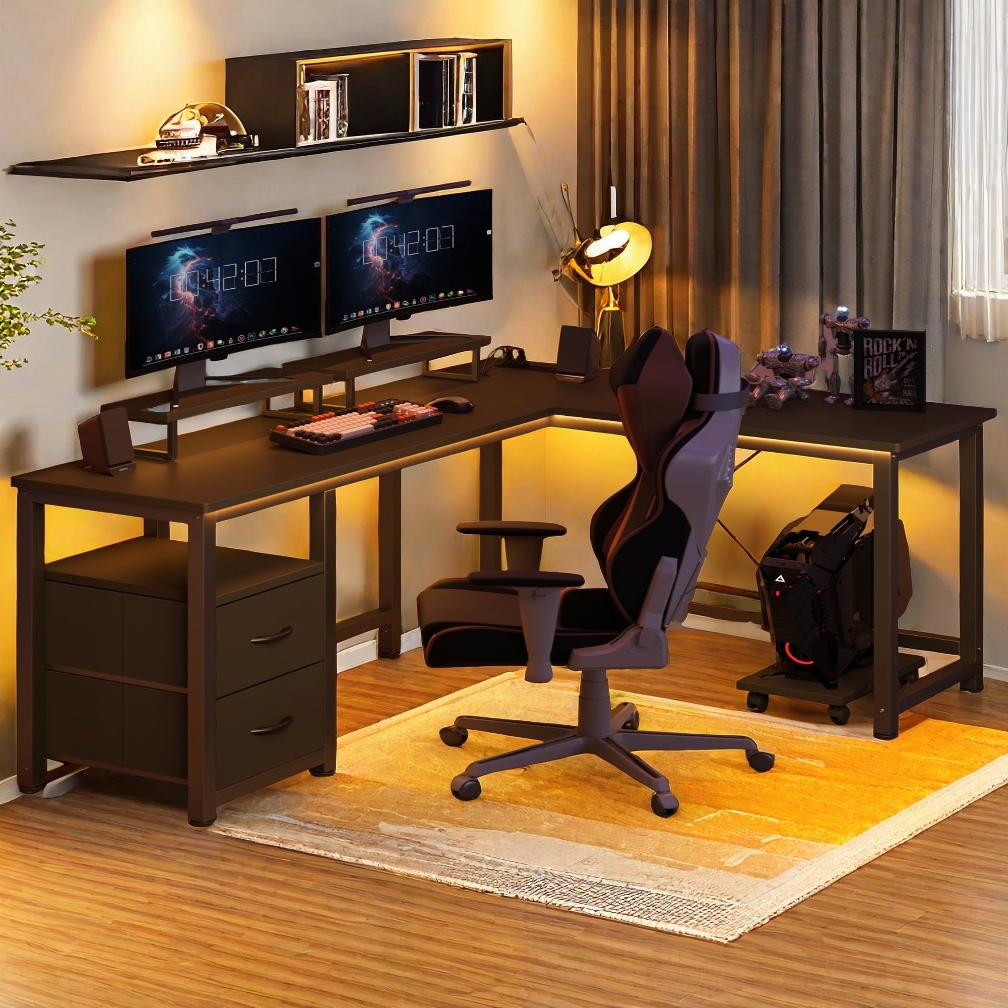 66-L-Shaped-Computer-Desk-with-Power-Outlets-Gaming-Desk-with-Shelf-and-Drawers-for-Home-Office-Retro-Brown_e8969c43-e03d-44b1-9d18-4e493ccb16ed.49250901a51f0a9f26f1c3e7fadf9f5e