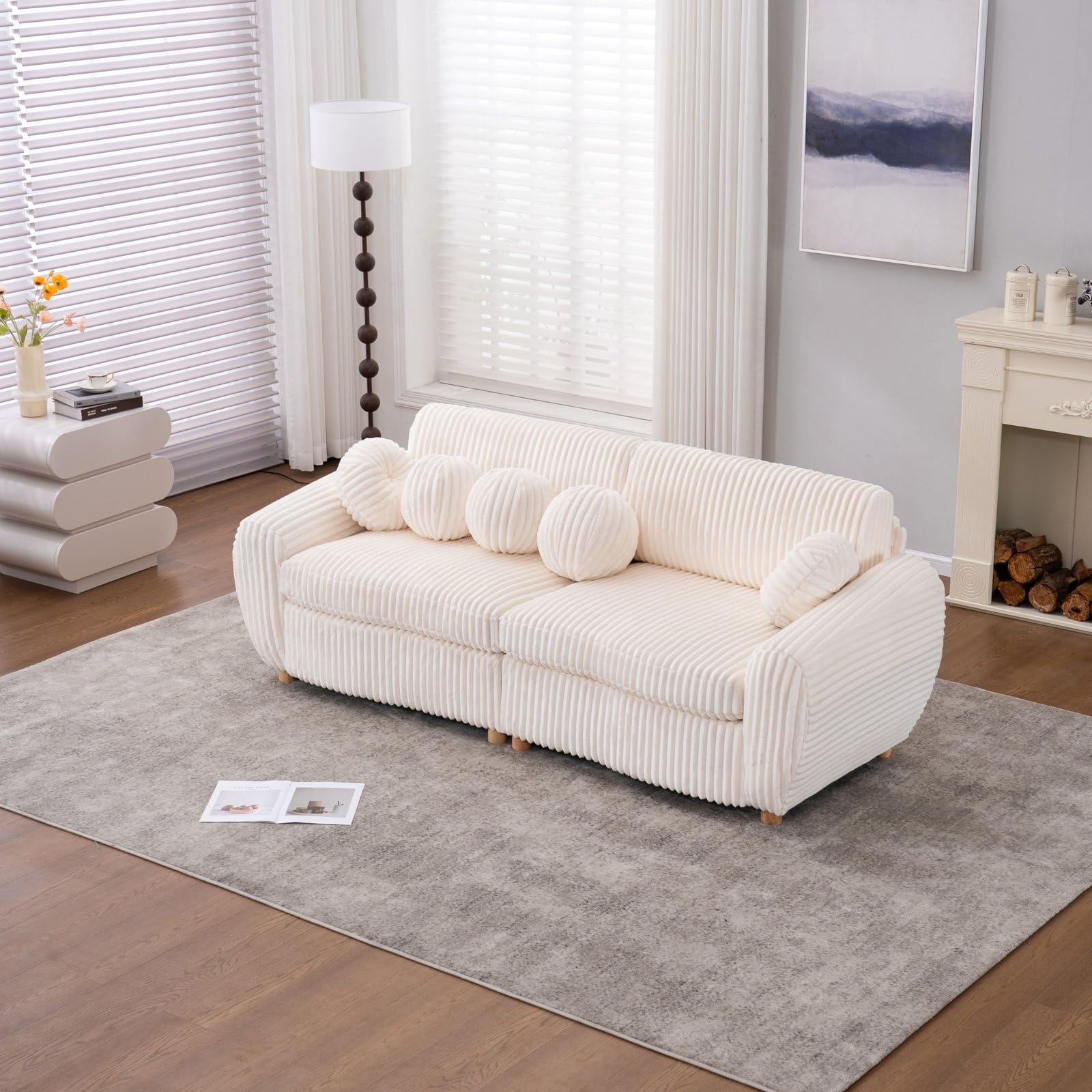 84-White-Corduroy-Loveseat-Sofa-Modern-Sectional-Couch-Living-Room-Apartment-Bedroom-Home-Office-Solid-Wood-Frame-Comfortable-Upholstered-Seat.1d3_7e8205bf-2c44-448c-bccc-810e98e0394d
