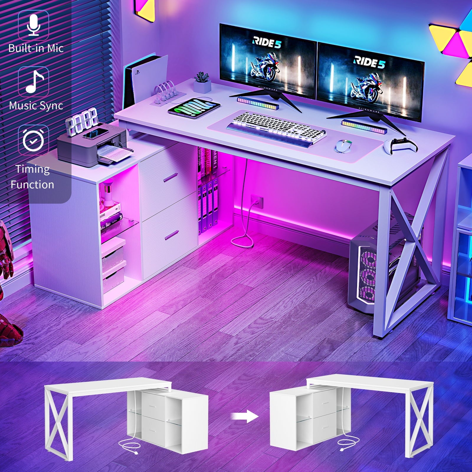 AGRTY55-inch-reversible-L-shaped-office-desk-power-socket-filing-cabinet-multifunctional-computer-desk-LED-lights-modern-design-space-saving-suitable_0bf16269-215f-47ae-94ae-0293b2c95