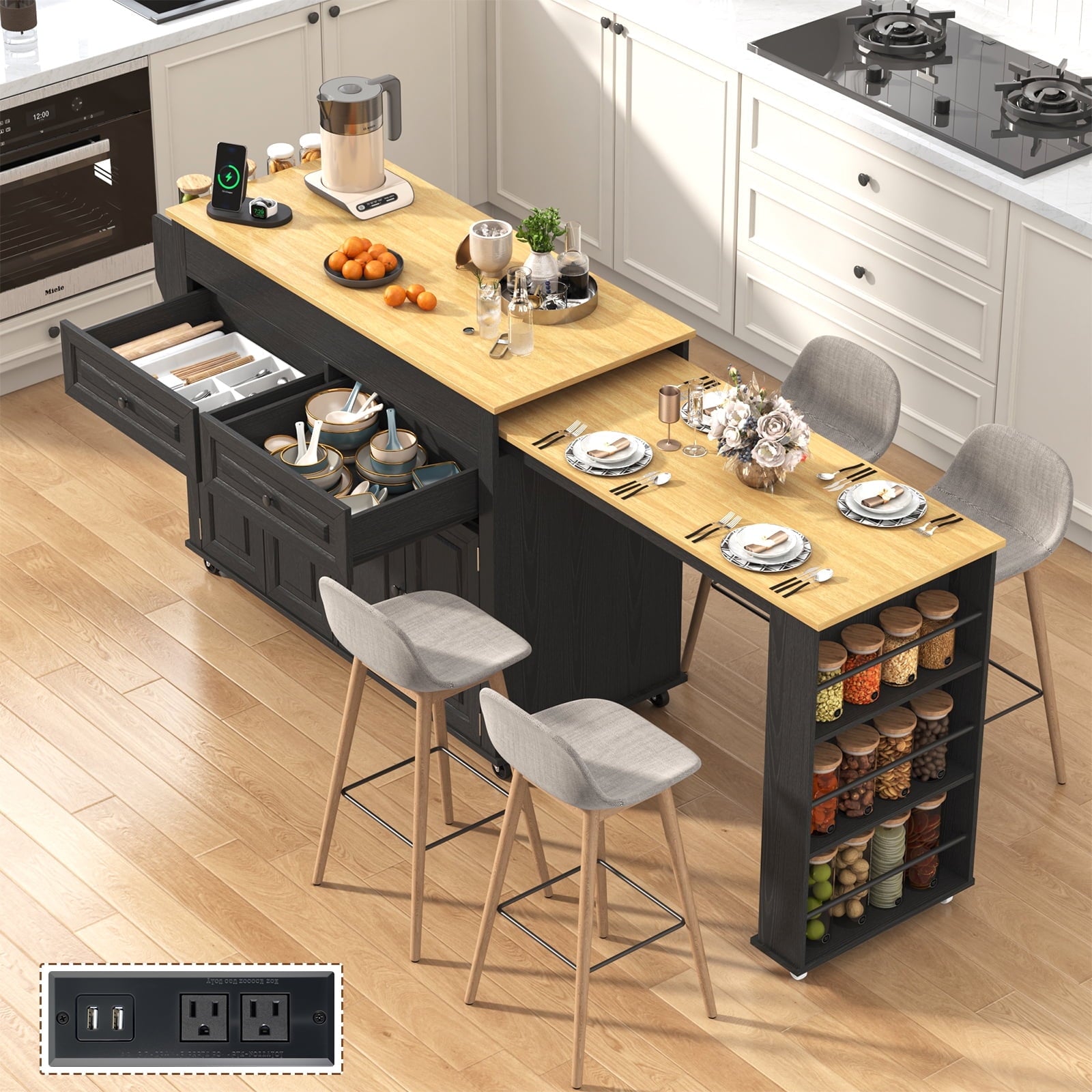 ANPOO-Large-Kitchen-Island-Extendable-Dining-Table-Power-Outlet-Rolling-Kitchen-Island-Cart-Wheels-2-Storage-Cabinets-2-Drawers-3-Spice-Racks-Island_42164b26-9149-4eba-a05e-f492cf758e