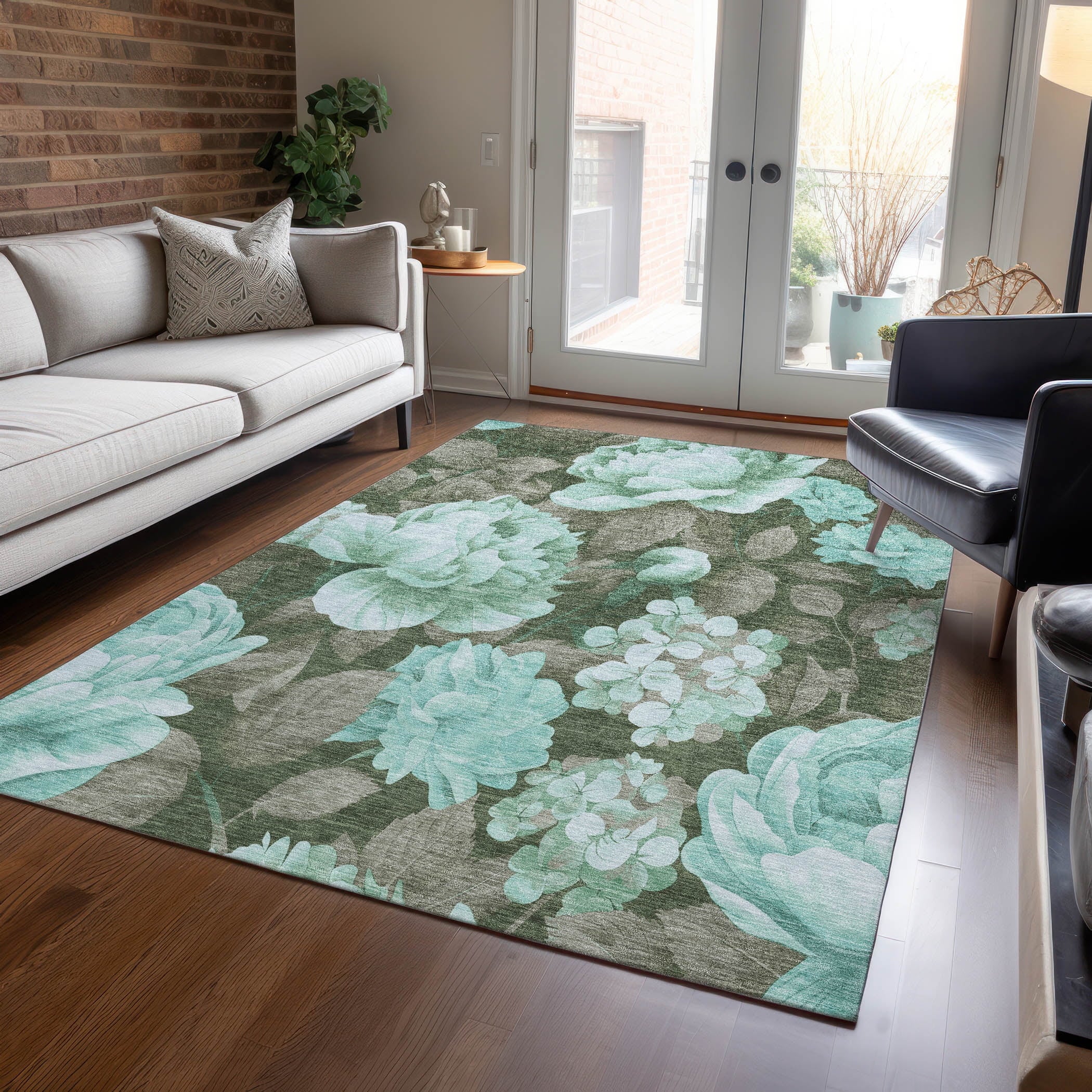 Addison-Rugs-Machine-Washable-Indoor-Outdoor-Floral-Modern-Chantille-Rug-10-x-14-Seafoam_793ae825-176d-432a-9c7b-d6fc85128639.5b00e92f41e749da1788a3724660acbb