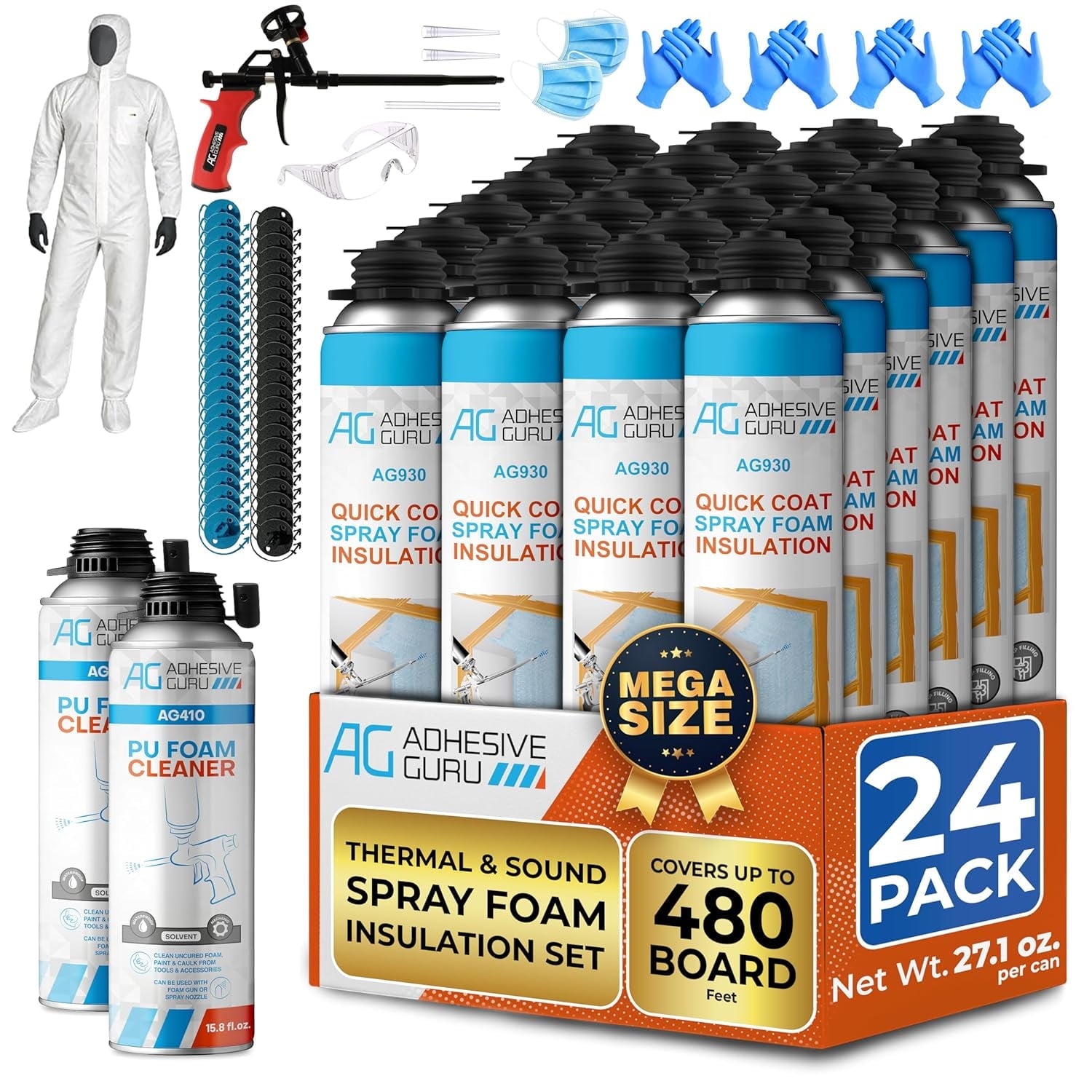 Adhesive-Guru-Spray-Foam-Insulation-Kit-24-x-27-1-oz-480-sq-ft-Polyurethane-Self-Expanding-Spray-Adhesive-Foam-Closed-Cell-Heat-Acustic-Insulation-Sp_64ca1160-25b3-4efb-a6d6-9880ef4ef