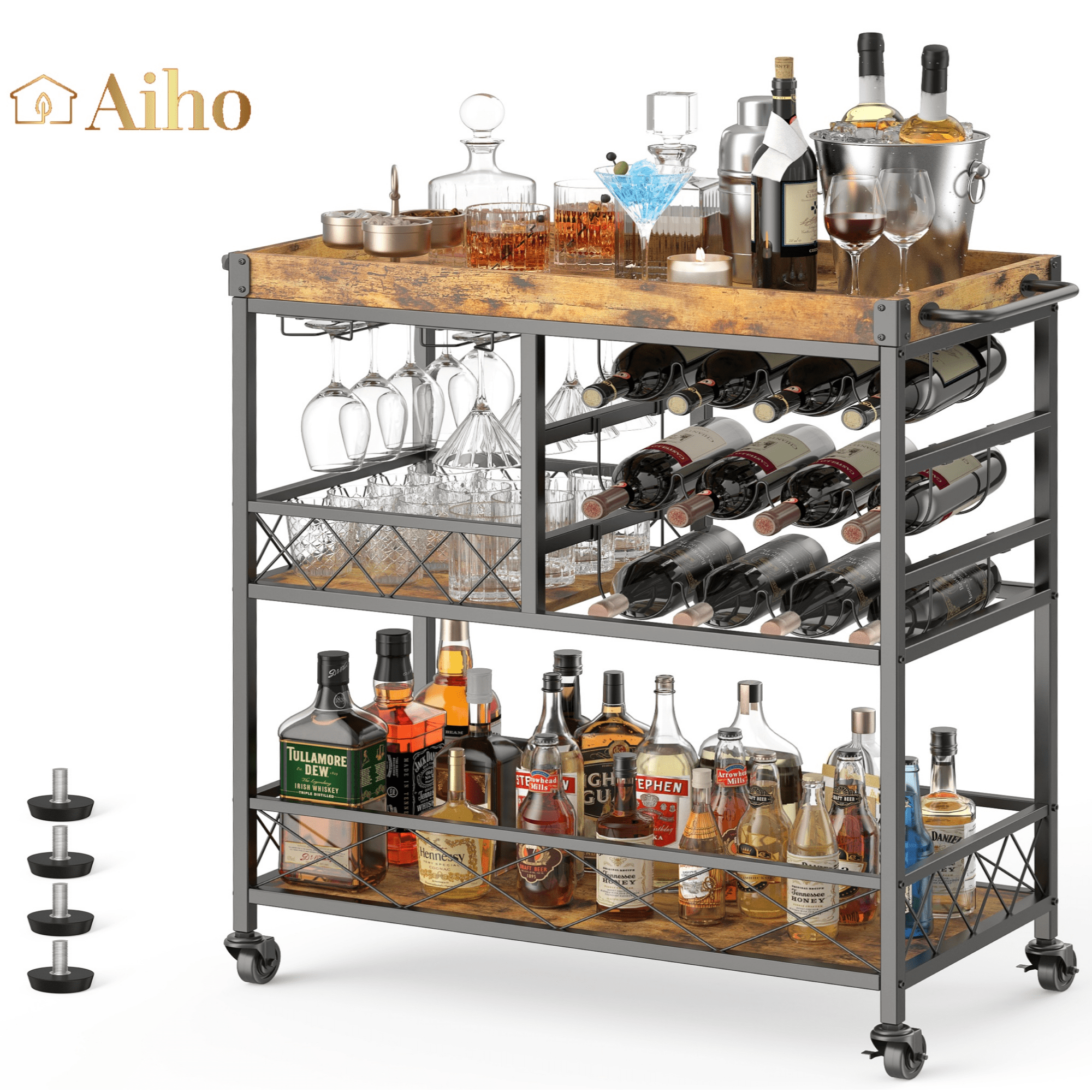 Aiho-3-Tier-38-H-Metal-Home-Bar-Serving-Cart-with-Lockable-Wheels-and-12-Wine-Racks-for-Kitchen-Brown_7345d706-9171-48de-bc9d-84d3a9dc58dd.732d4f49994386be8a7b0a851783d34d