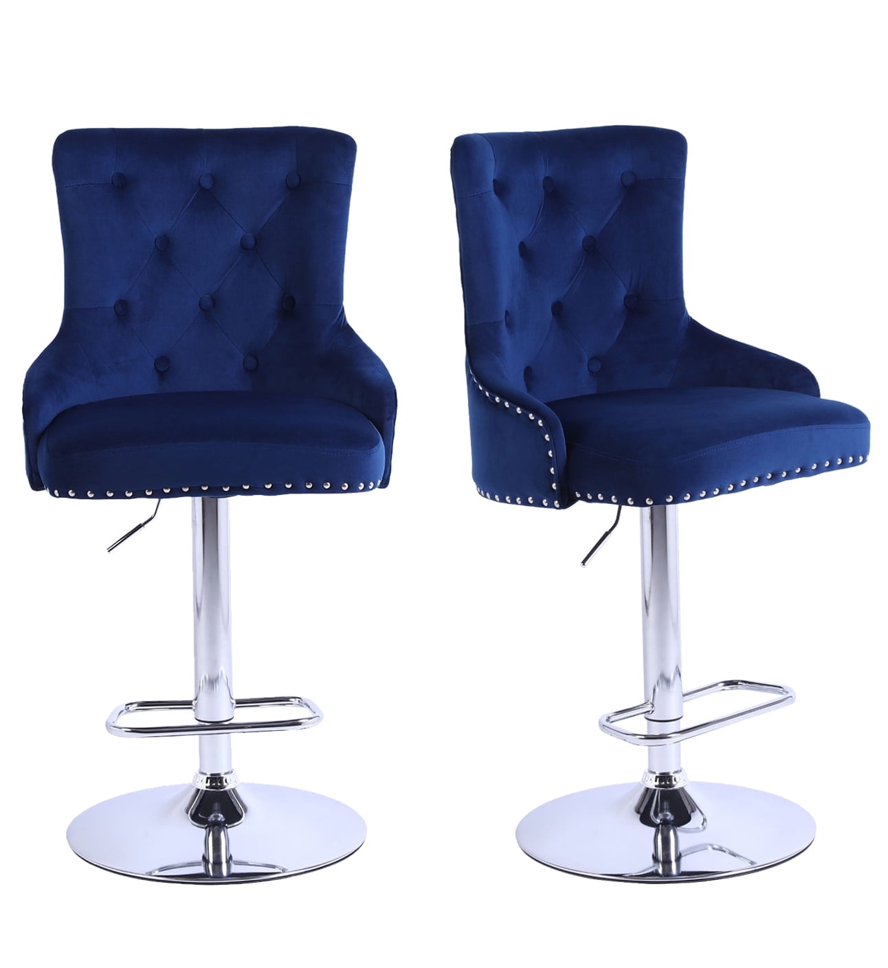 Alexent-2PCS-Swivel-Bar-Stools-High-Back-Button-Tufted-Silver-Footrest-Nailhead-Trim-Swivel-Bar-Chairs-Kitchen-Bar-Velvet-Upholstered-Bar-Stools-Dark_58edc89a-a70c-4115-ba08-2a6ee5299