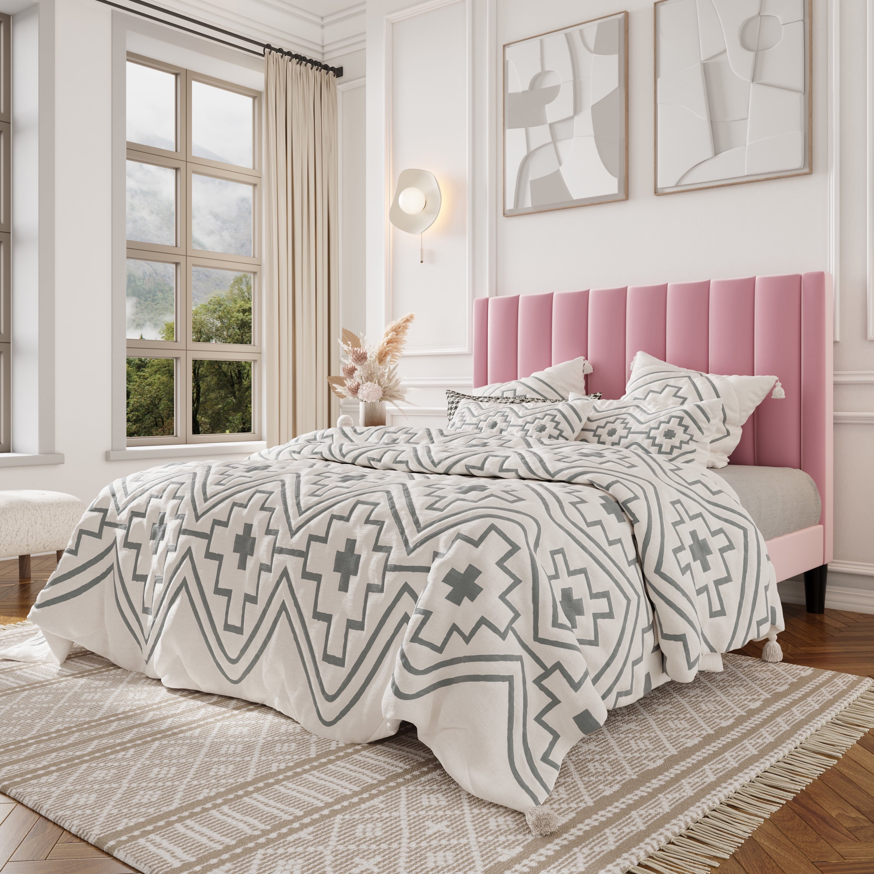 Allewie-Queen-Size-Velvet-Upholstered-Bed-Frame-with-Vertical-Channel-Tufted-Headboard-Pink_353f29f8-2161-4af6-ae53-af57b234cfe3.c828e8daa22f7f178b55debac4cbd992