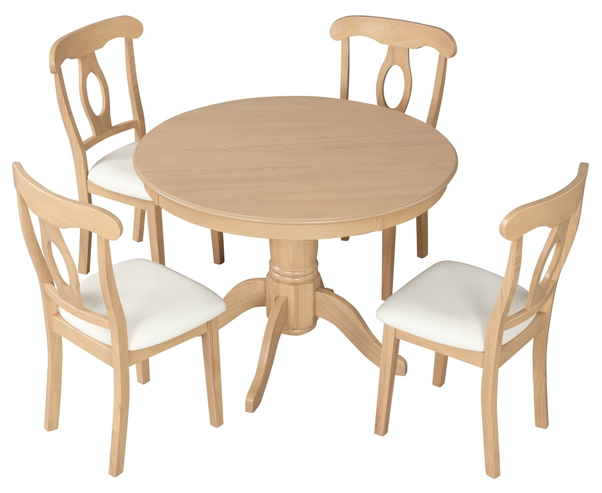 Angel-Line-Lindsey-5-Piece-Traditional-Wood-Pedestal-Round-Table-Dining-Set-Natural-White_4b91da7c-db10-42c4-bb32-138e14a480d1.8c4e7fb4ec616cf519c6a05fe67c3a12