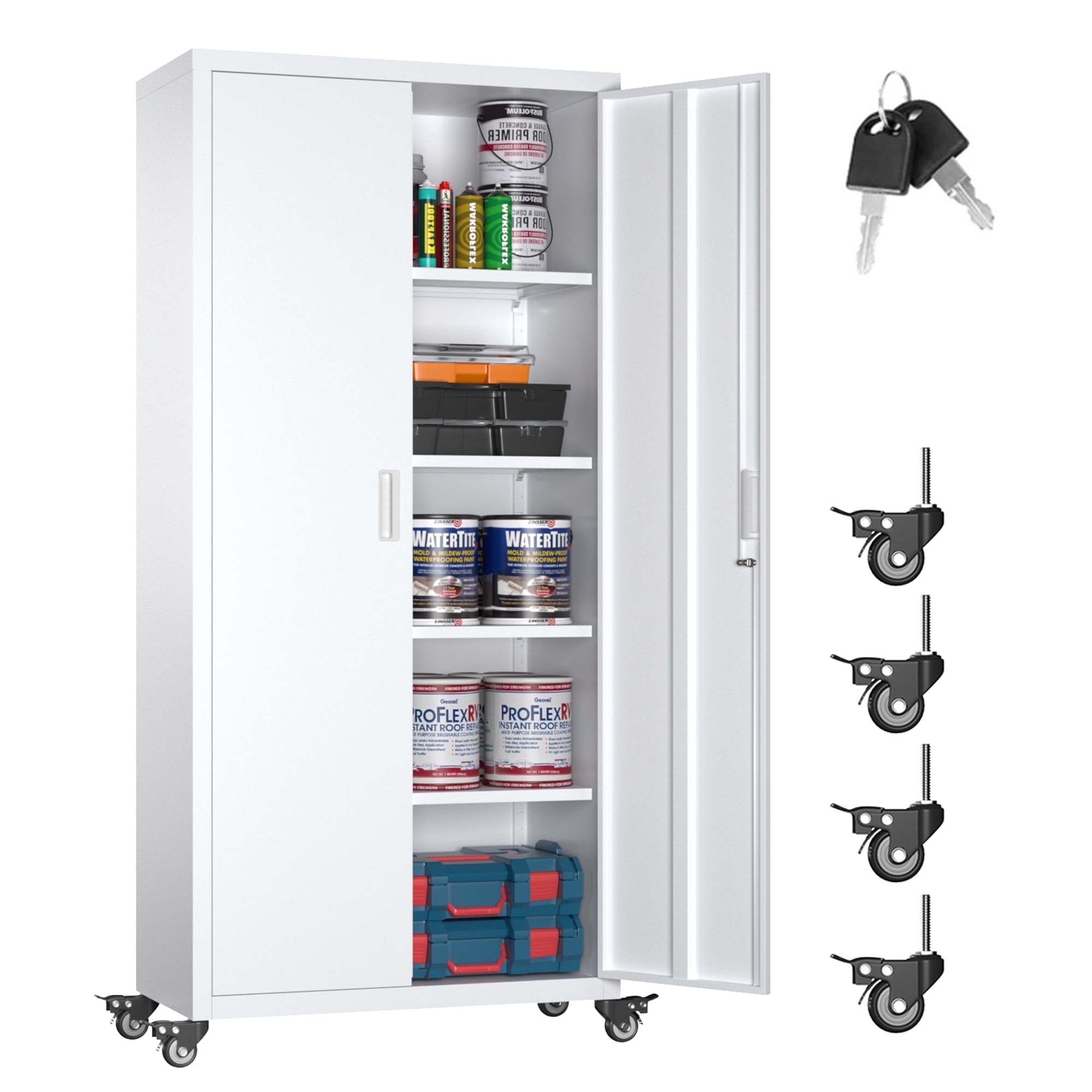 Aobabo-Metal-Cabinet-Pegboard-72In-Lockable-Storage-Cabinets-2-Doors-4-Adjustable-Shelves-Rolling-Steel-Office-Home-Storage-White-Easy-Assembly_e5612ef8-76b4-4242-bb25-581100d1e638.38