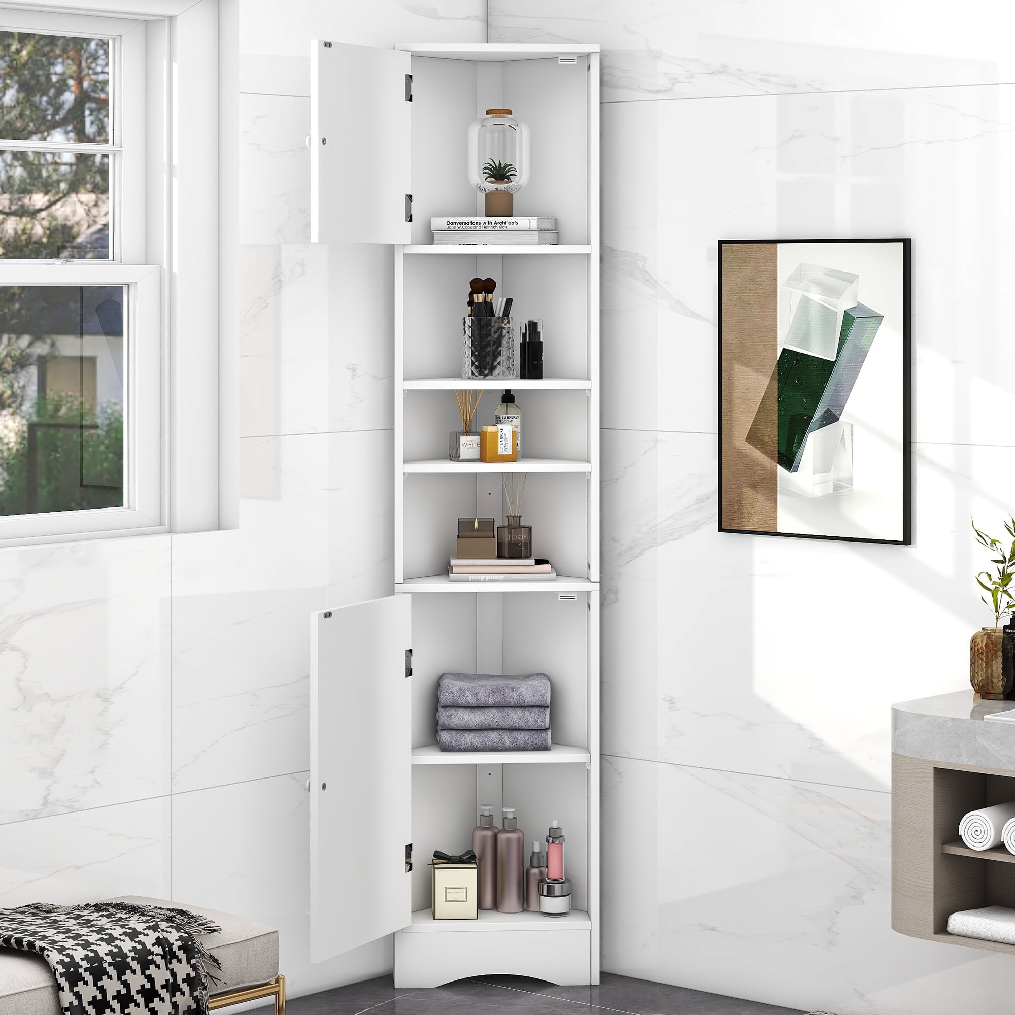 Aukfa-Corner-Wood-Cabinet-Tall-Bathroom-Storage-Cabinet-with-Two-Doors-and-Adjustable-Shelves-White_031d8bee-7560-4afd-9446-0fdd71304bf0.9e805ac75884f768c83b39ddb4c88f9c