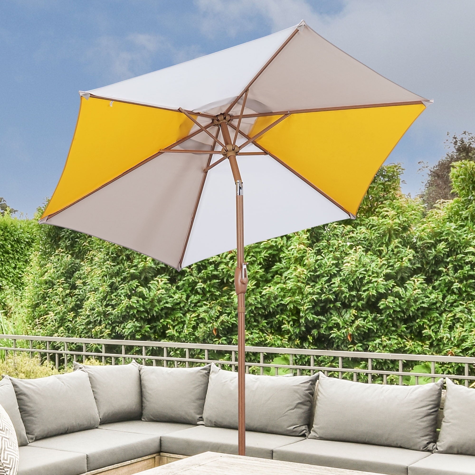 Autlaycil-7-5ft-Patio-Umbrella-and-Button-Tilt-Sun-Shelter-UV-Protection-Beach-for-Market-Beach-Patio-Pool-Garden-Backyard-Yellow-Khaki-White_d7c4c376-e9f4-41d3-b75d-c7aa63700a29.d3e7