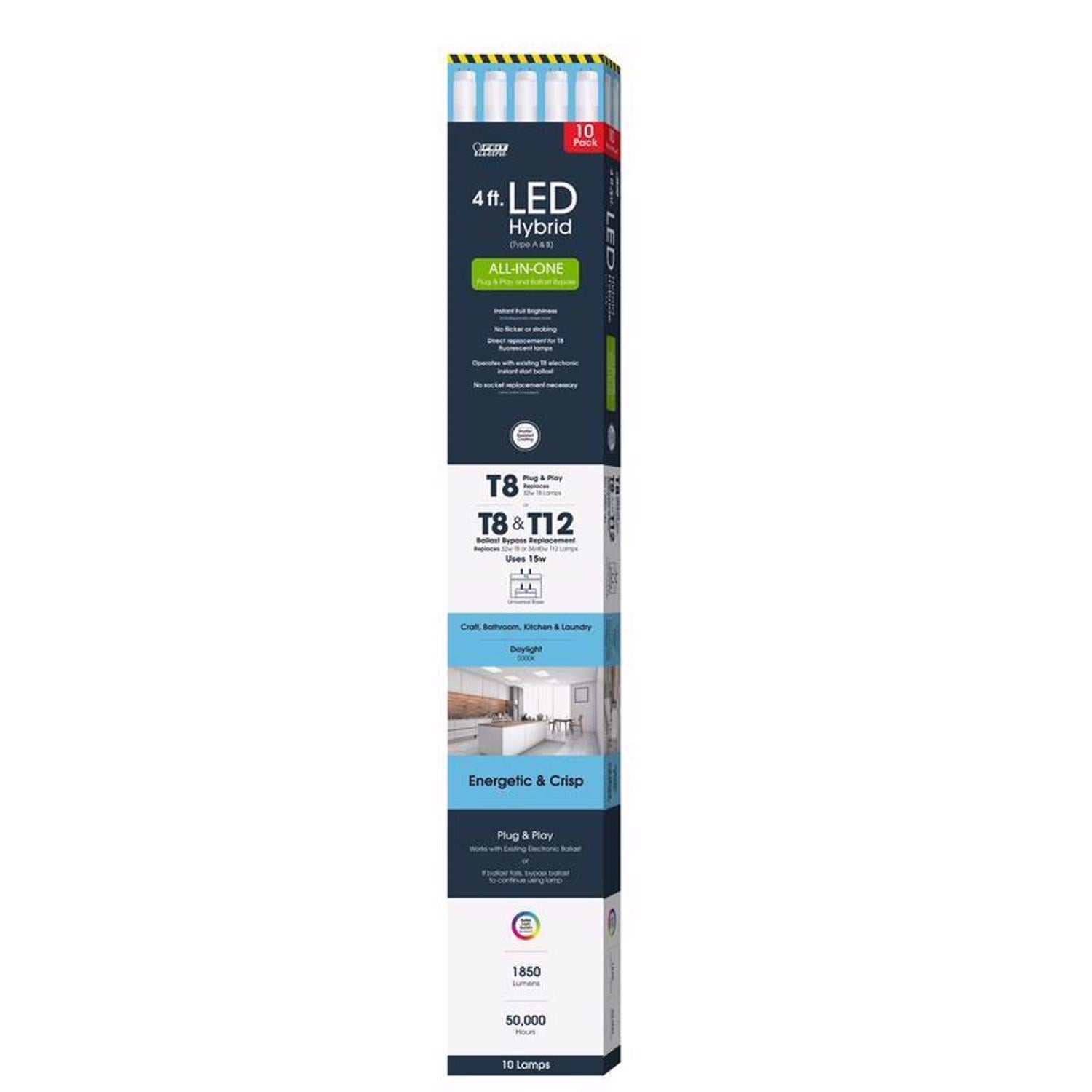 Feit-T4815-850-AB-LED-10-4-Foot-T8-T12-Plug-Play-Ballast-Bypass-LED-Hybrid-Type-A-Type-B-All-in-One-10-Pack_1eaff24c-ae14-4485-b06f-17699f48c55a.63cffa2393945a930c7166f5eeaba307