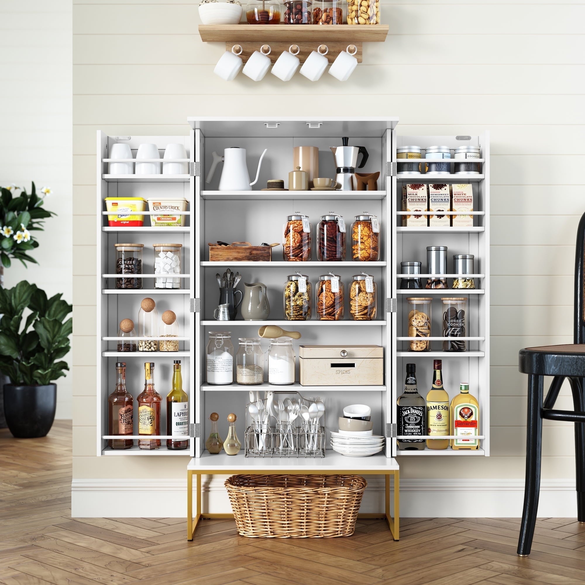 HLR-46-H-Kitchen-Pantry-Cabinets-with-2-Doors-and-Black-Metal-Base-for-Dining-Room-White_d10b6895-de65-48f4-ae62-a7303261681f.16ca47109be58b3ff8ecde98e9d55a08