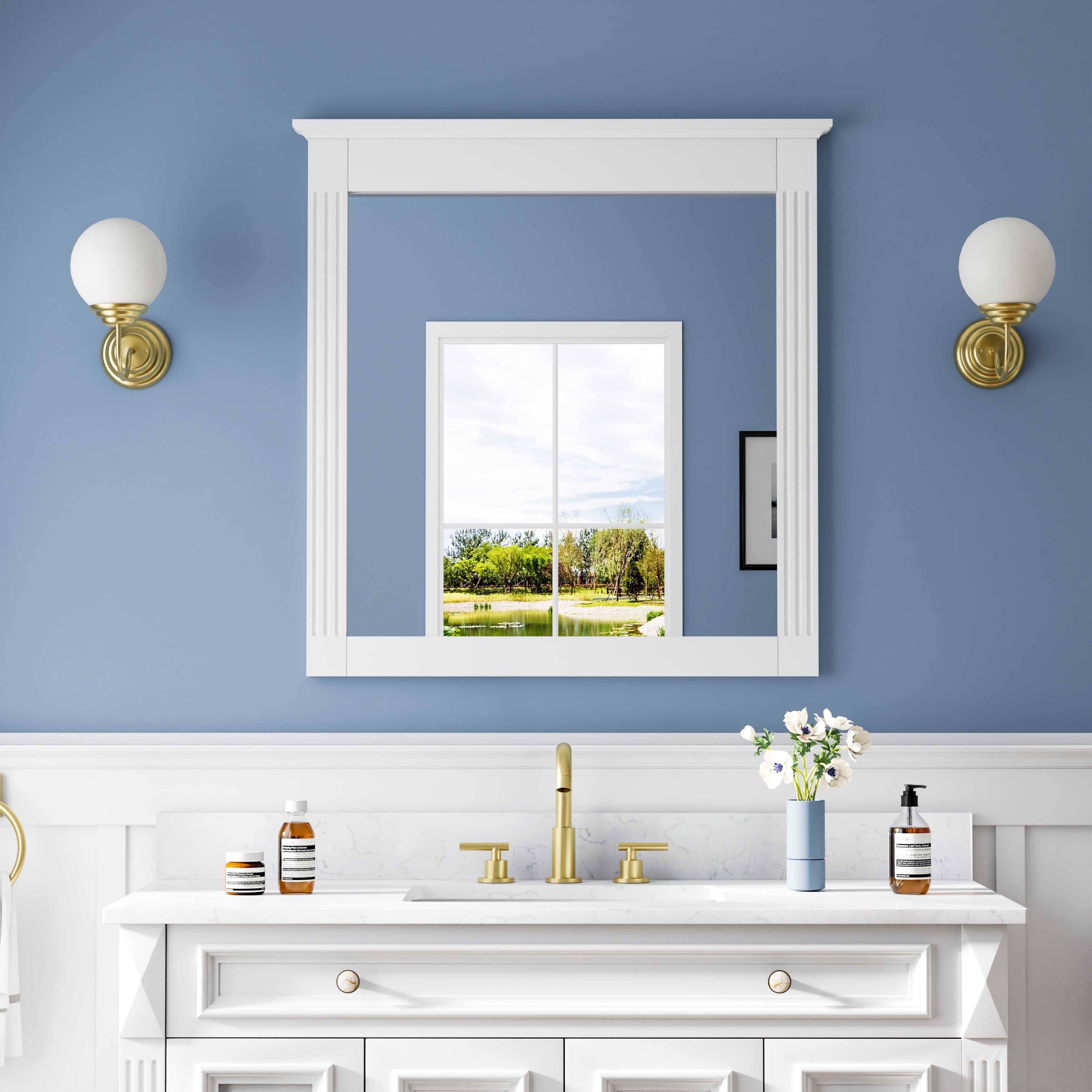 WELLFOR-33-x-32-Wall-Mounted-Vanity-Mirror-Solid-Wooden-Framed-Makeup-Mirror-Bathroom-Wall-Mirror-for-Bedroom-Living-Room-Entryway-White_739f2927-2501-41b7-b77e-21b29efef7e2.7b4d63f39